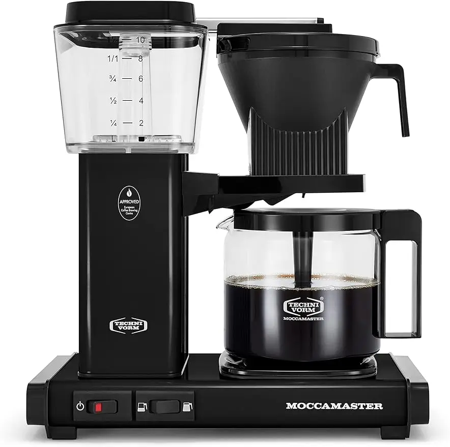 

Technivorm Moccamaster 53937 KBGV 10-Cup Coffee Maker Black, 40 Ounce, 1.25l
