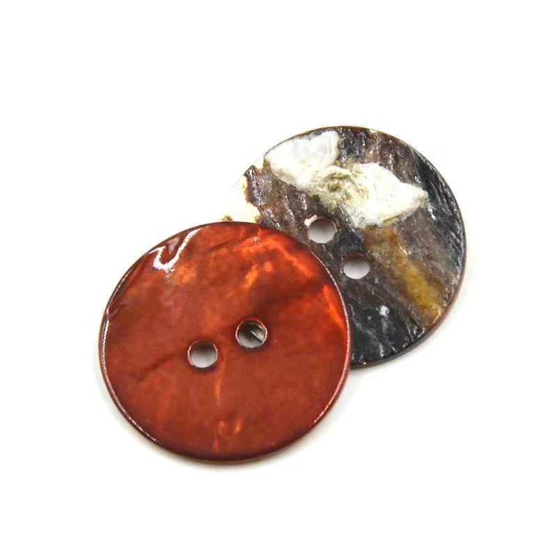 20pcs/lot Natural Shell Sewing Buttons Color Mother of Pearl Shell Round Buttons 2 Holes for Clothing DIY Garment Accessories