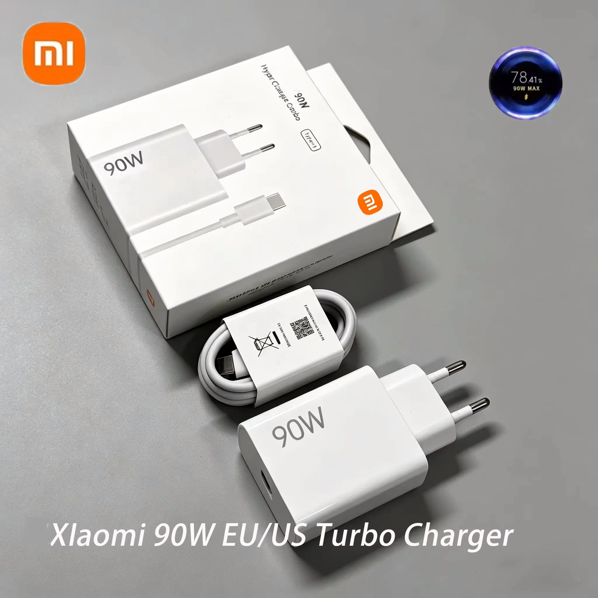 Adaptateur de charge rapide Turbo XIAOMI 90W d'origine, câble 6A pour Xiaomi 15 14 13 11 Pro Ultra Lite Redmi Note 12 POCO