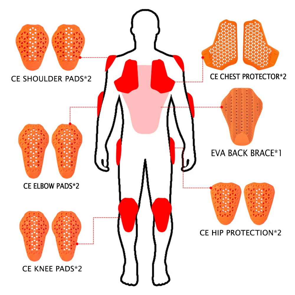 KOELAIE-معدات واقية للدراجات النارية ، وسادة الركبة المضادة للسقوط ، درع جسم الدراجة النارية ، معدات راكبي الدراجات النارية ، موتوكروس ، شهادة CE