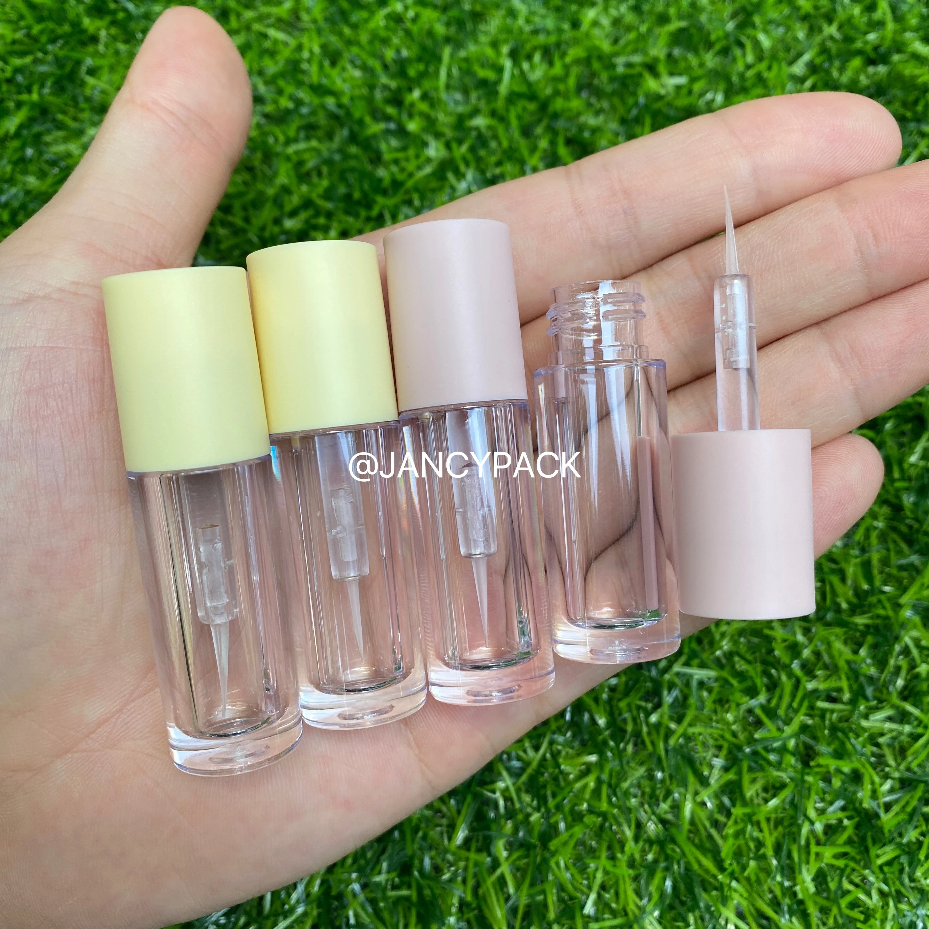 1.5ML Pink Yellow Empty Liquid Eye Lash Eyelash Bottle Eyeliner Container Make Up Tube  Liquid Eye Liner Transparent Tube