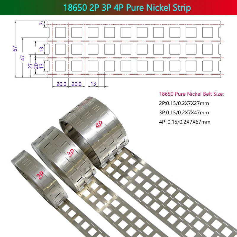 Pure Nickel Strikel Belt Use For 18650/21700/32650/32700 Lithium Batteries Spot Welding Nickel 0.5kg