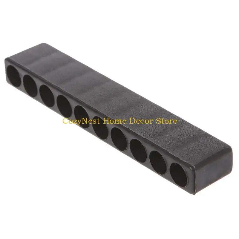 92mf Bit Bit Hold Storage Storage Box Block 12 orifícios para bits hastisfos hexáticos 6,35 mm