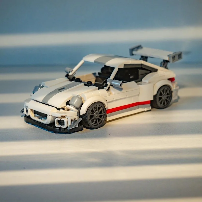 

411PCS MOC City Champions Super Car Sports 997 GT3 Rs 4 0 Model Technology DIY Assembly Building Blocks Display Birthday Gift