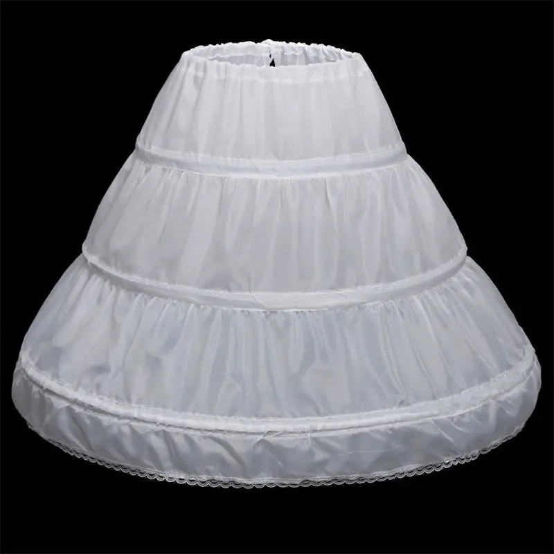 ZB91 Kinder Prinzessin Rock Petticoat Mädchen Hochzeitskleid mit Reifröcken Accessori