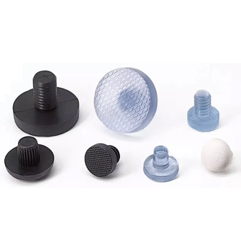 Soft Rubber Embedded Furniture Table Chair Leg Feet Bottom Glide Slide Pad Floor Protector Table Foot Nail Buffer Slip Resistant