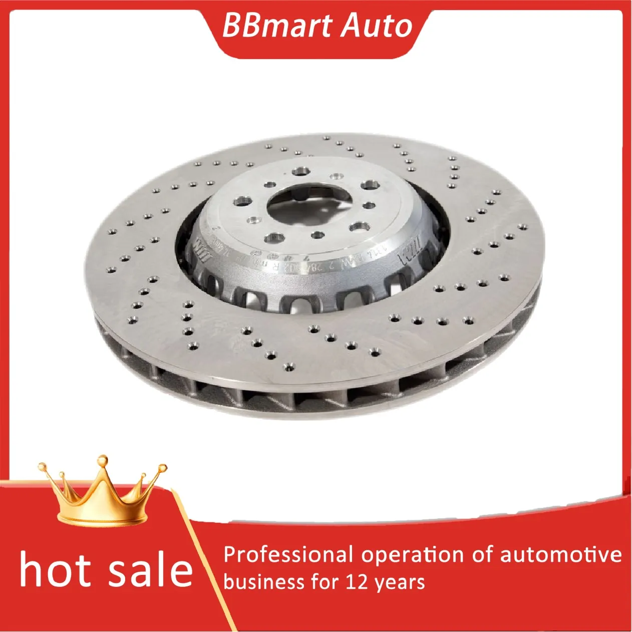

2284102 BBmart Auto Parts 2 pcs Durable Using Low Price Front Brake Disc Rotor For BMW M5 M6