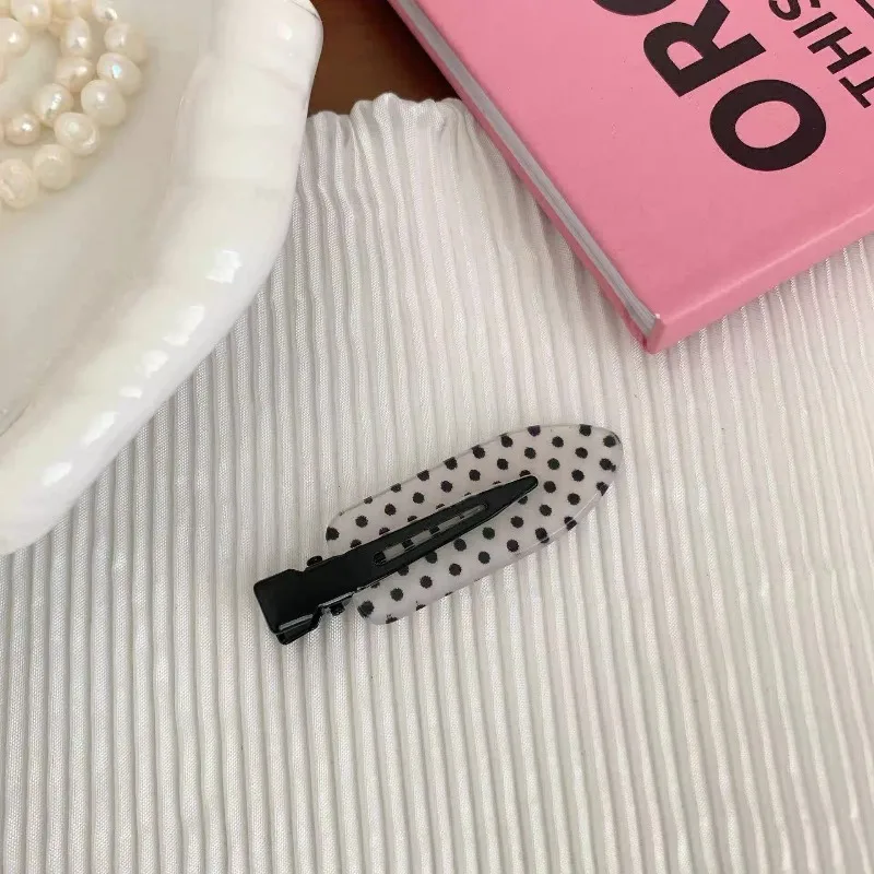 1/20 Stück Einfache Schwarz-Weiße Punkt-Haarspangen Minimalistische Make-up-Haarklammern Dekorative Entenschnabel-Haarspangen für Frauen Vielseitige Haaraccessoires – Detail 9