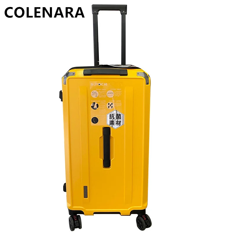 COLENARA Ultralight Suitcase Portable Large Capacity Trolley Case Family Travel Essentials ABS + PC Travel Bag Women's Luggage