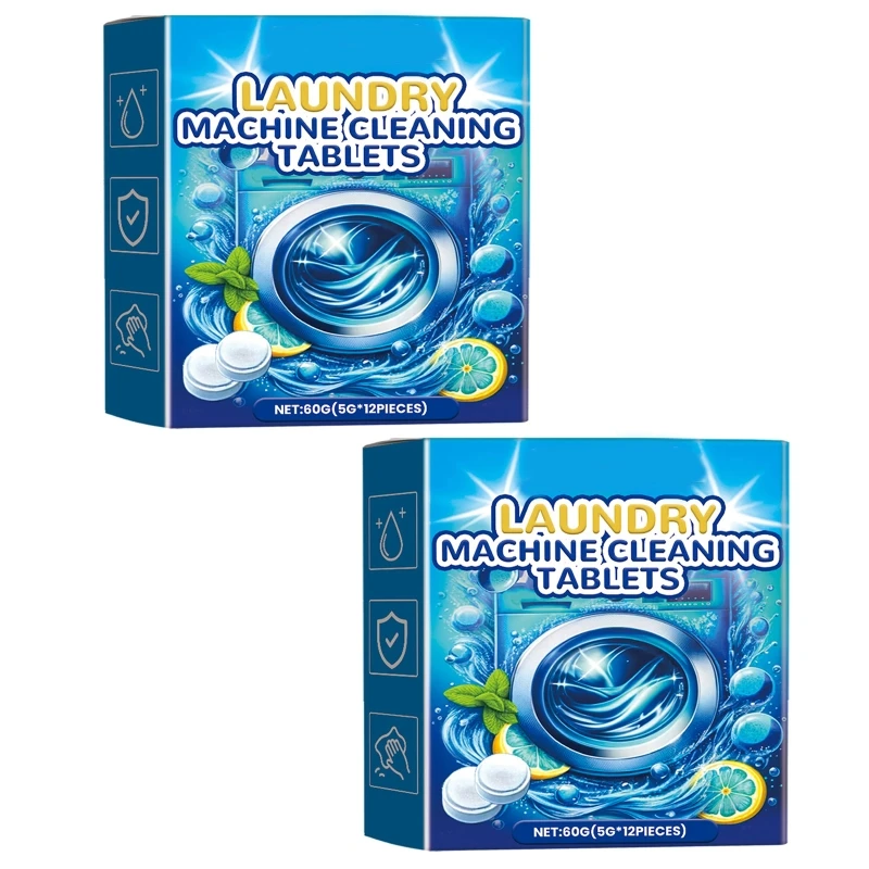 Easy Use Laundry Machine Cleansing Tablets for Washer Effervescent Tablets B03D