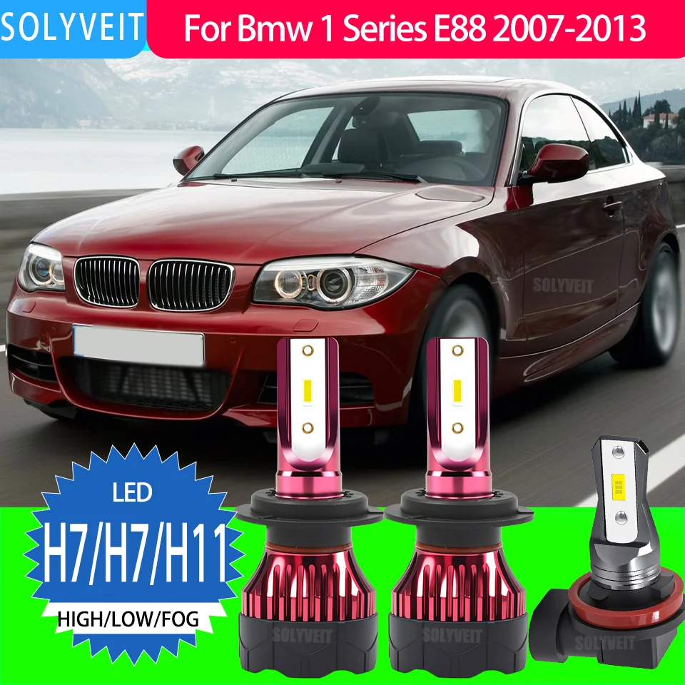 

High-Quality waterproof IP67 H7 Headlight HI/LO H11 Foglamp LED Kit For Bmw 1 Series E88 2007 2008 2009 2010 2011 2012 2013