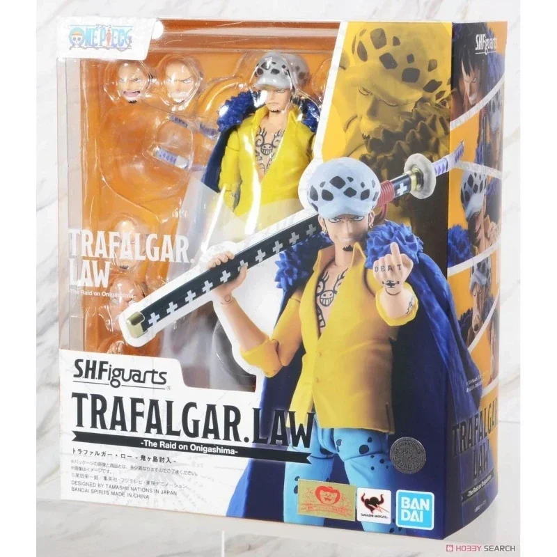 

Bandai One Piece Model Nautical King Trafalgarro Death Surgeon Anime Hand Office Collection Model Tabletop Decoration Gift Toys