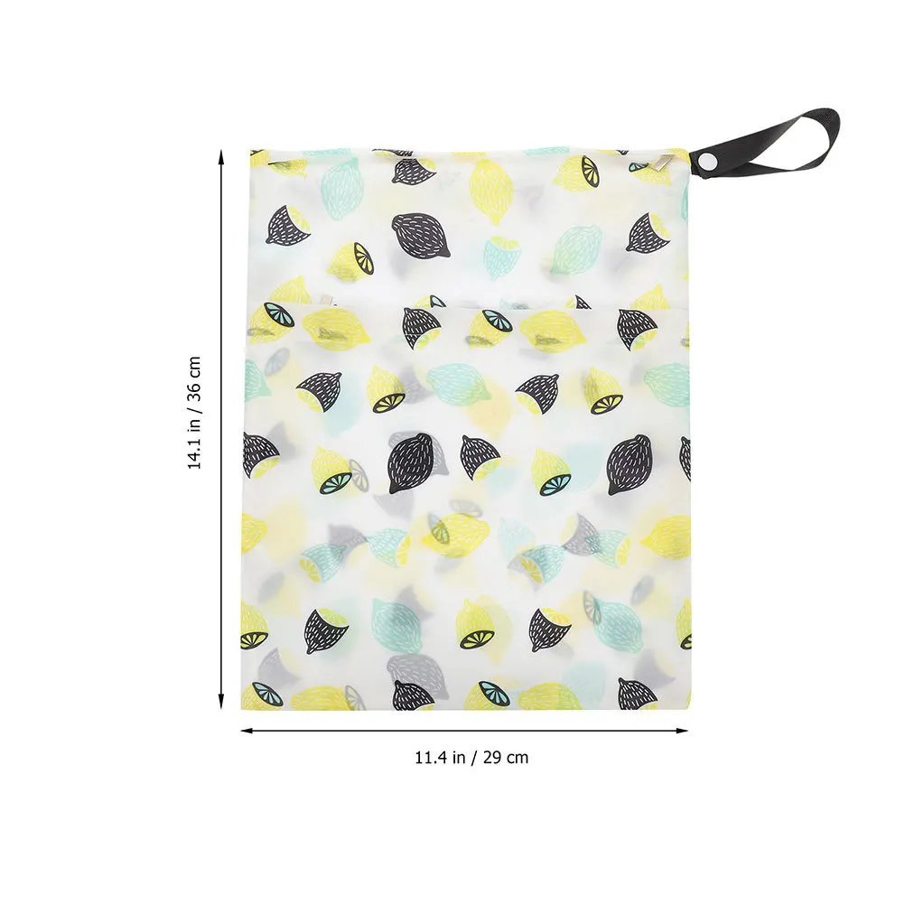 4개 세트 세탁 가능 방수 웻백 재사용 가능한 기저귀 수영복 보관 아기 해변 여행 데이케어 더러운 옷 정리