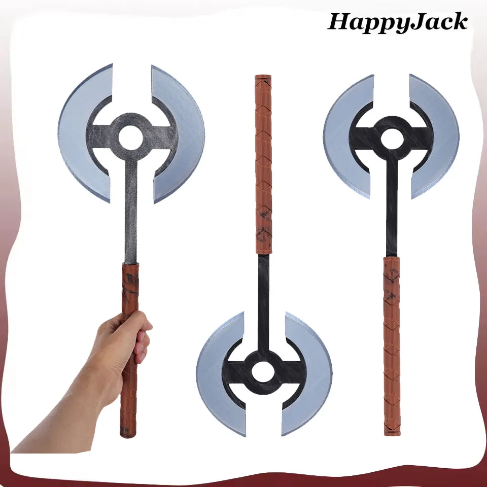 

Andy Cosplay Silver Long Axe Weapon Old TV Guard 2 Fantasia Roleplay Props Halloween Carnival Disguise Party Costume Accessories