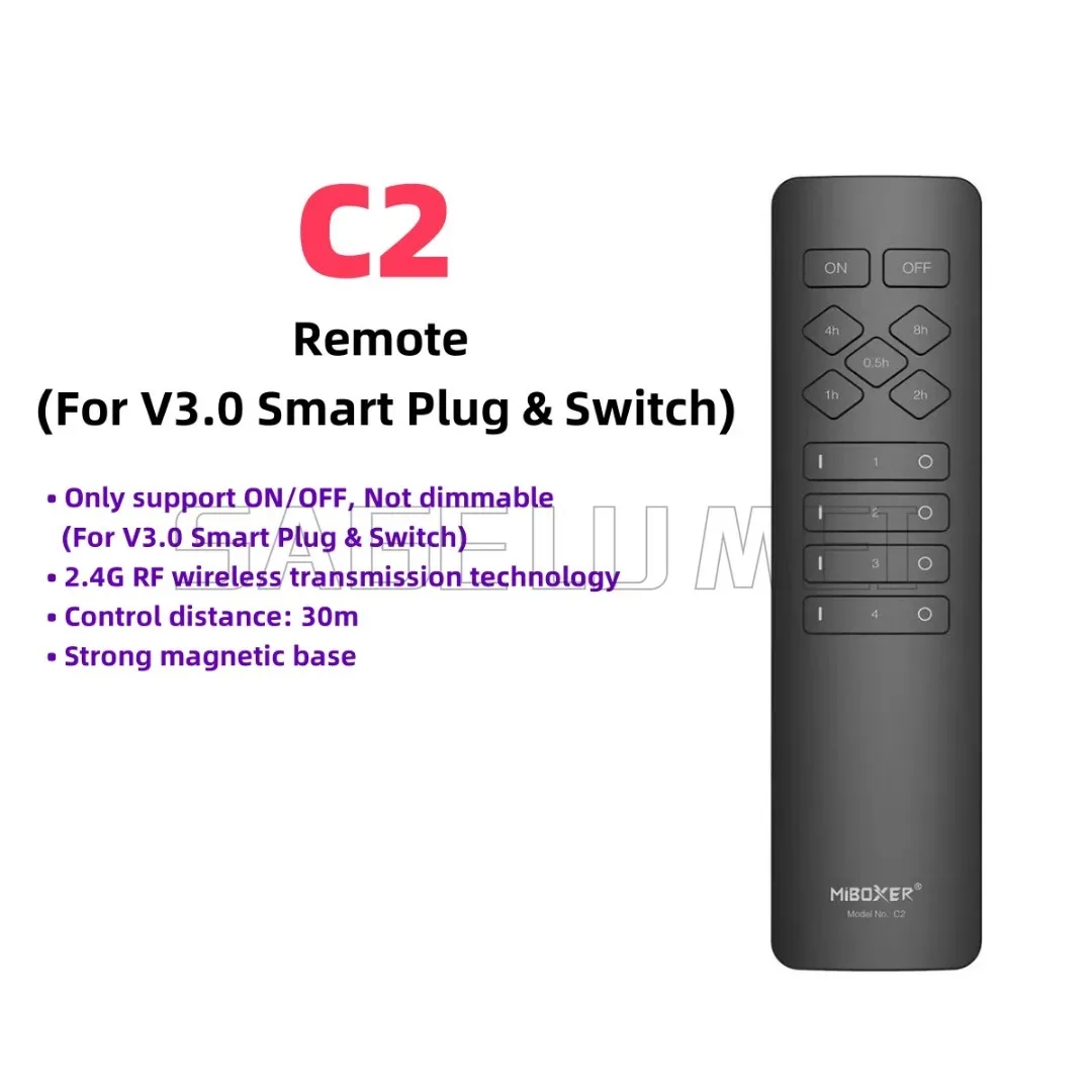 Miboxer 4-Zone C1 C2 C3 C4 C5 C6 درجة حرارة اللون RGB + CCT وحدة تحكم عن بعد لاسلكية المغناطيسي 2.4G سطوع ضوء قابل للتعديل