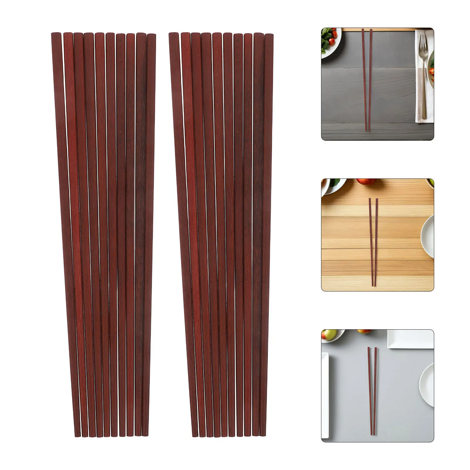 

20Pairs 30Cm Wooden Chopsticks for Frying Hot Pot Noodles Extra Long Design High Temperature Resistant Reusable Grilling Cooking