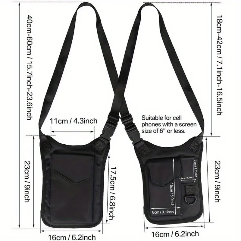 outdoor sports running invisible backpack tactical junkie bag personal theft mobile phone wallet