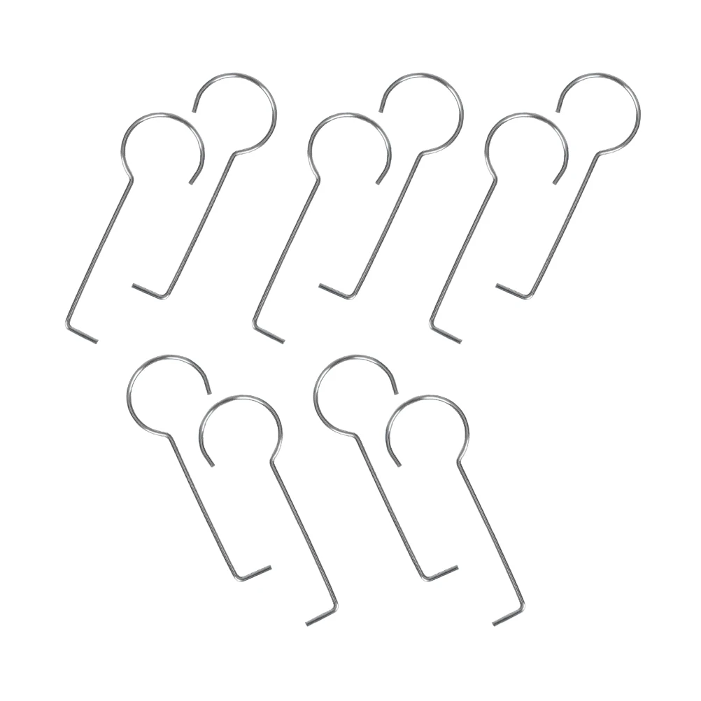 

10pcs Stainless Steel Floor Drain Hooks Pull Up Drain Covers Grate Removal Tool Wall Hanging Storage Bathroom Kitchen