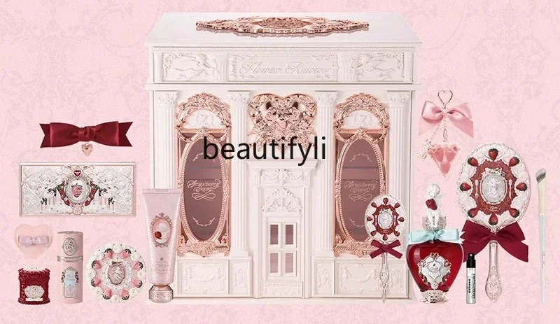 AA17 New flower knows strawberry series full set of makeup allin gift box