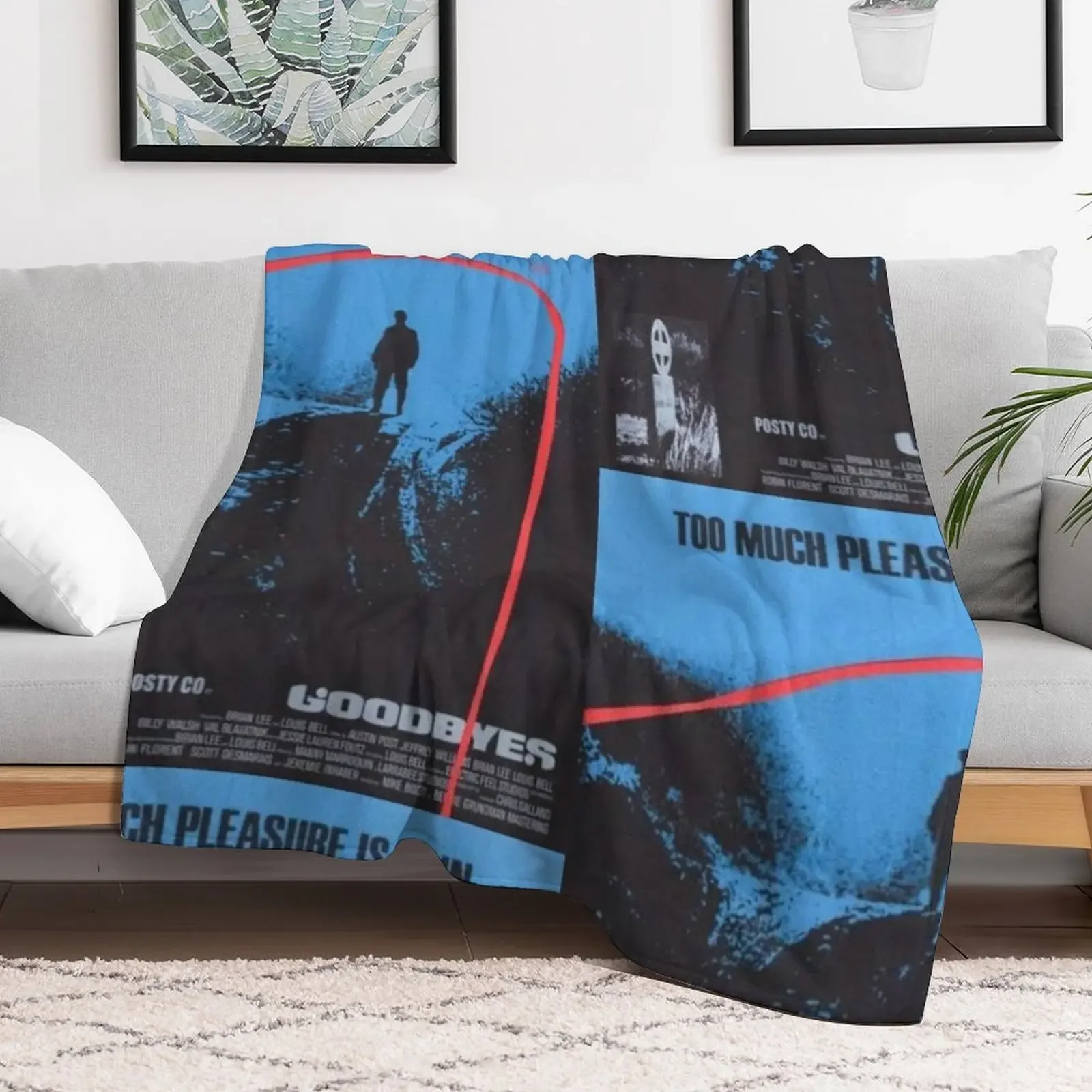 posty - GOODBYES album cover Throw Blanket Giant Sofa Bed linens Blankets