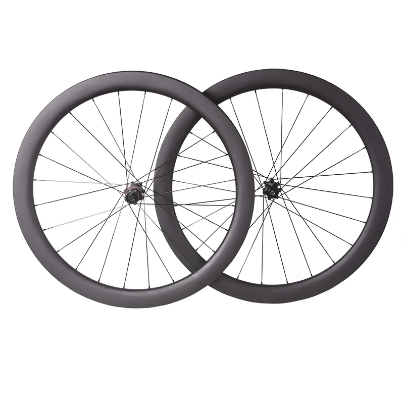 

RUJIXU Carbon Wheels Disc Brake 700c Road Bike Wheelset Quality Carbon Rim Center Lock Or 6-blot Bock Road Cycling