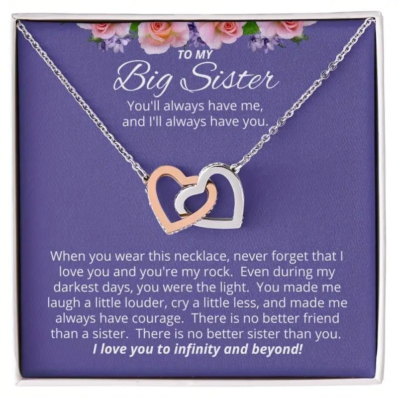 Big Sister Necklace, To My Big Sister From Little Sister, Big Sister Gift, Big Sis Gifts, Sister Birthday Gift, Christmas Gift