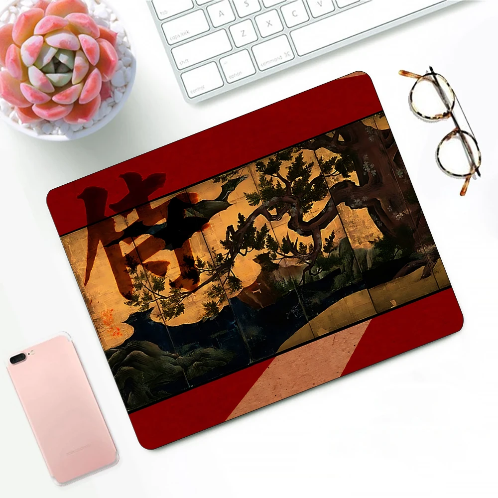 

Samurai Warrior Gaming Mouse Pad XS Small Mousepad For PC Gamer Desktop Decoration Office Mouse Mat Deskmat Rug