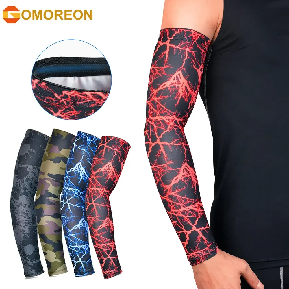 1Pcs Arm Sleeve - Sports Compression Sleeves for Baseball, Basketball, Football, Cycling, Golf - Elbow Brace for Arthritis