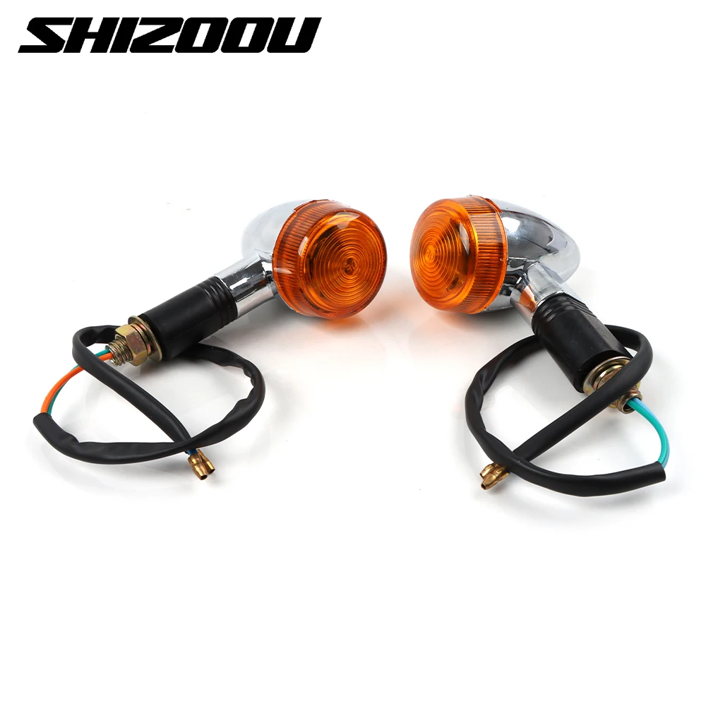 Motorcycle Amber Turn Signal Light For Kawasaki Vulcan VN800 900 1500 1600 1700 2000 Honda VTX1300C R S Indicator Blinker Lamp