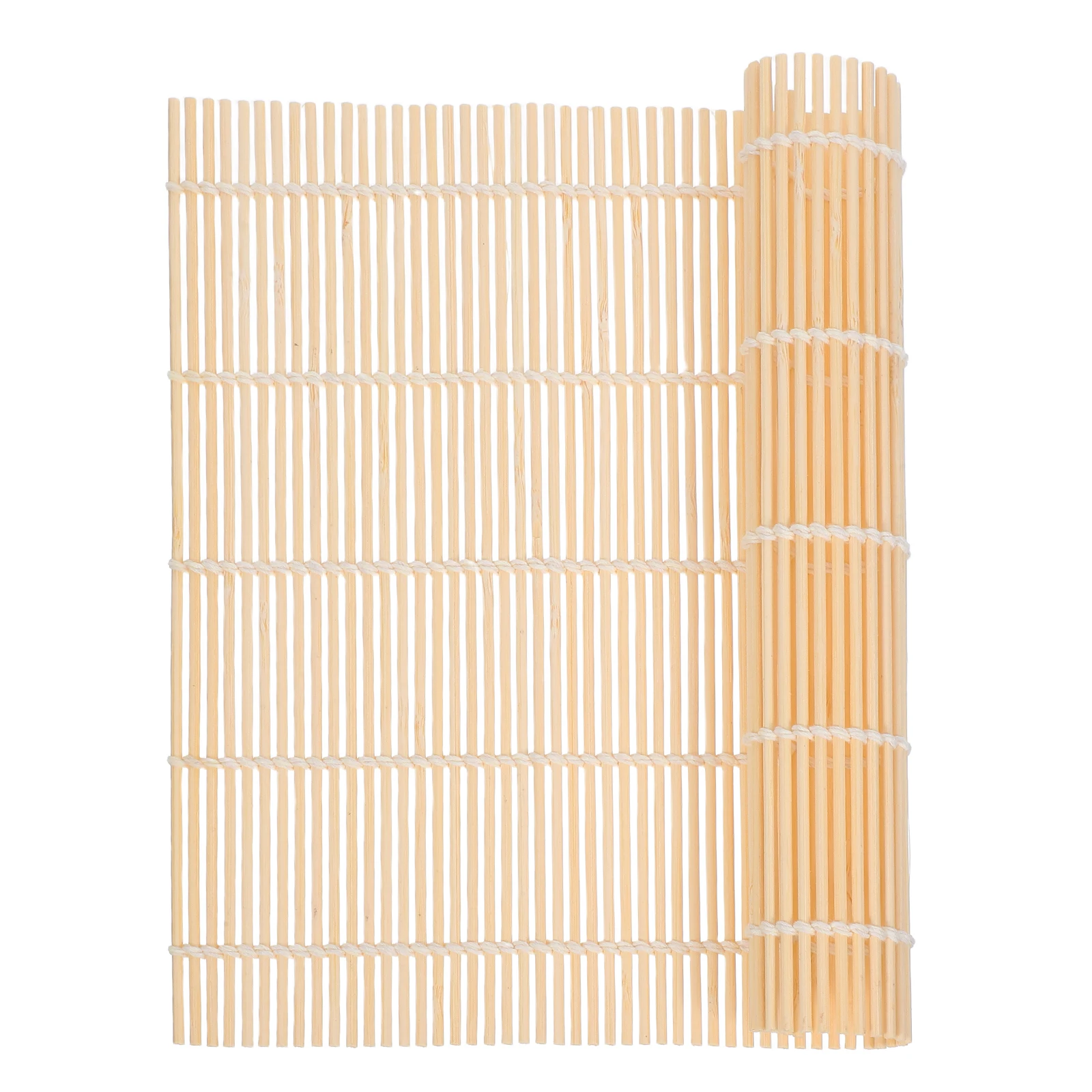 

12pcs 24X24Cm Japanese Rolling Mat For Beginners Nonstick Easy Clean Roller Accessories Making Tool Bamboo Placemat