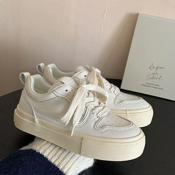 Baskets Coréennes Blanches à Plateforme pour Femme, Chaussures de dehors Décontractées en Toile, Lolita, Course à Pied, Tennis, Harajuku, Été