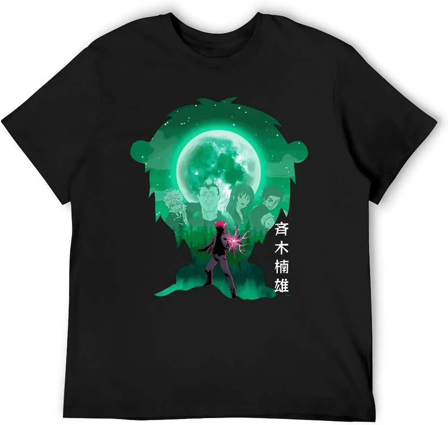 Anime The Disastrous Life of Saiki K T-Shirt for Men Women Casual Comfortable Manga Crewneck Fashion Tees