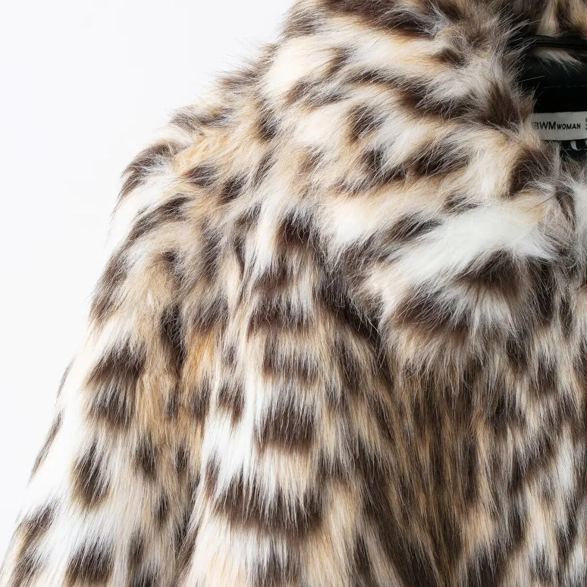 معطف Jaet بتأثير الفرو الاصطناعي من Faionable للنساء لخريف جديد Sle JNLEAOG 849024 بوليستر طويل Sve بسحاب للإغلاق #2