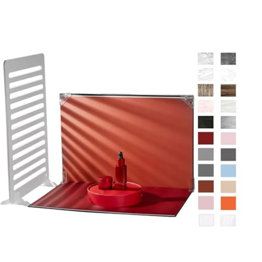 

10Pcs 20Patterns Small Product Photography Backdrops Kit Photo Background Food Photography Backdrop Board with Shadow Props and