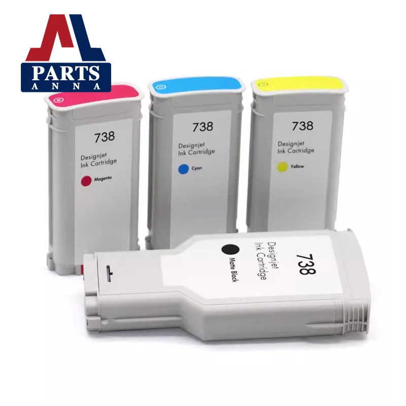 

738 Compatible Ink Cartridge For HP738 738 INK 676M6A 676M7A 676M8A 498N8A Premium Color Inkjet HP DesignJet T950 T850 Printer