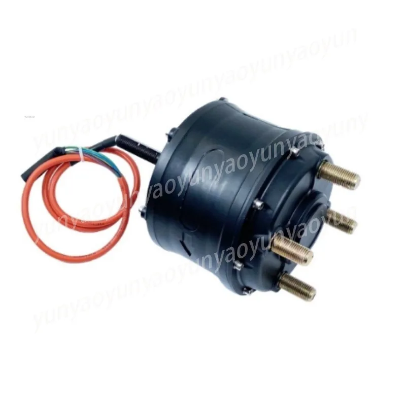 Threaded Axle Hub Motor Bare Unit, Rimless Brushless Motor for Custom E-Bike Conversion and Manufacturing, Motor Core Only