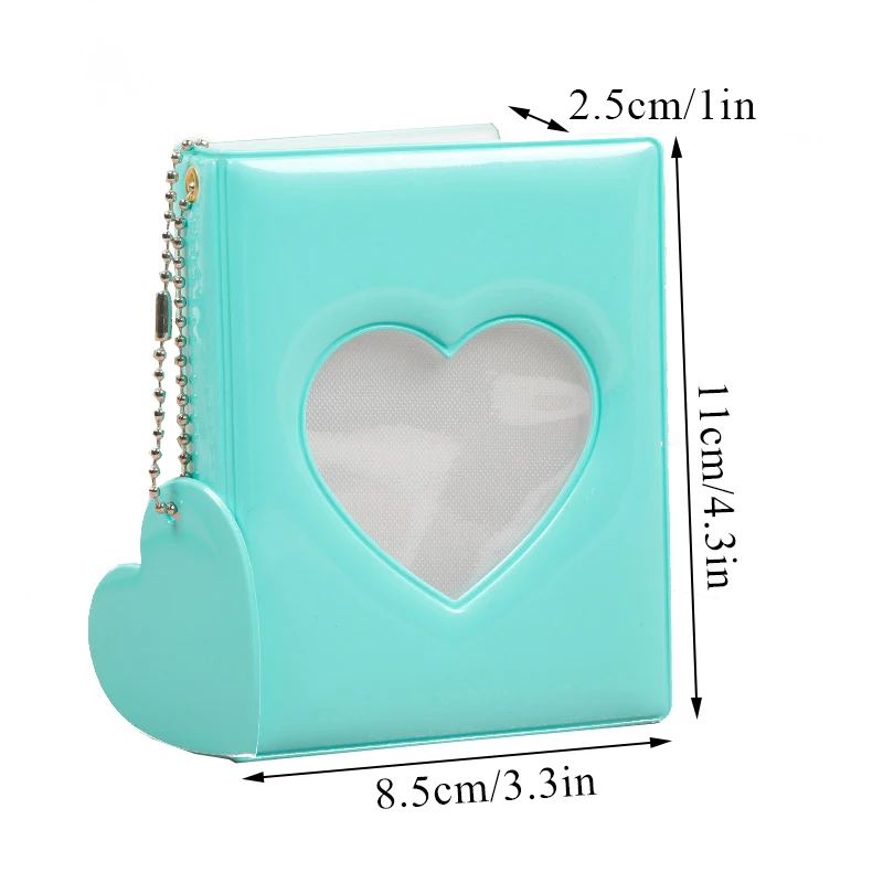 For Fujifilm Instax Mini 11 12 9 8 7s 70 25 50s 90 Photo Album 3-Inch Monogrid 32 Pockets Photo Album Small Card Storage Album