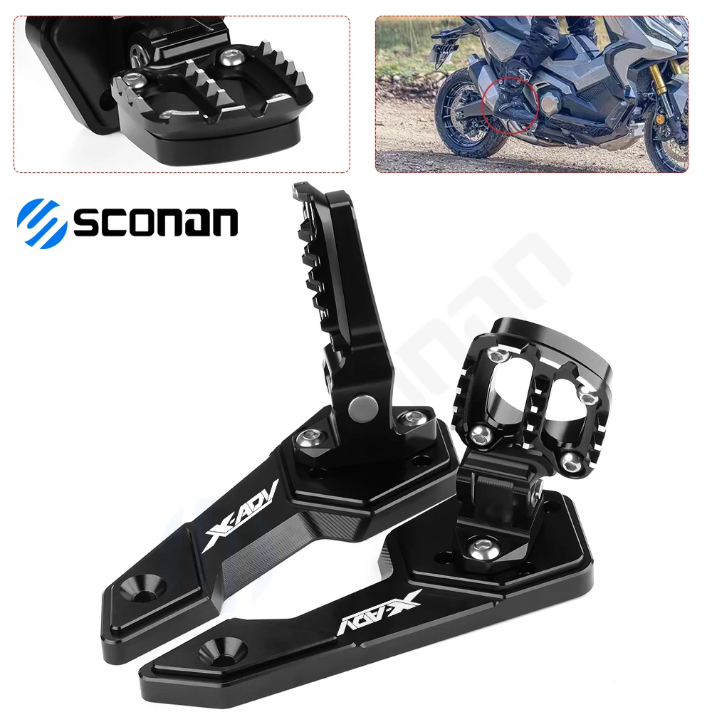 

Motorcycle Accessories CNC Aluminum Foot Peg Pedal Passenger Rearsets For HONDA X-ADV 750 XADV750 XADV 750 2021 2022 2023