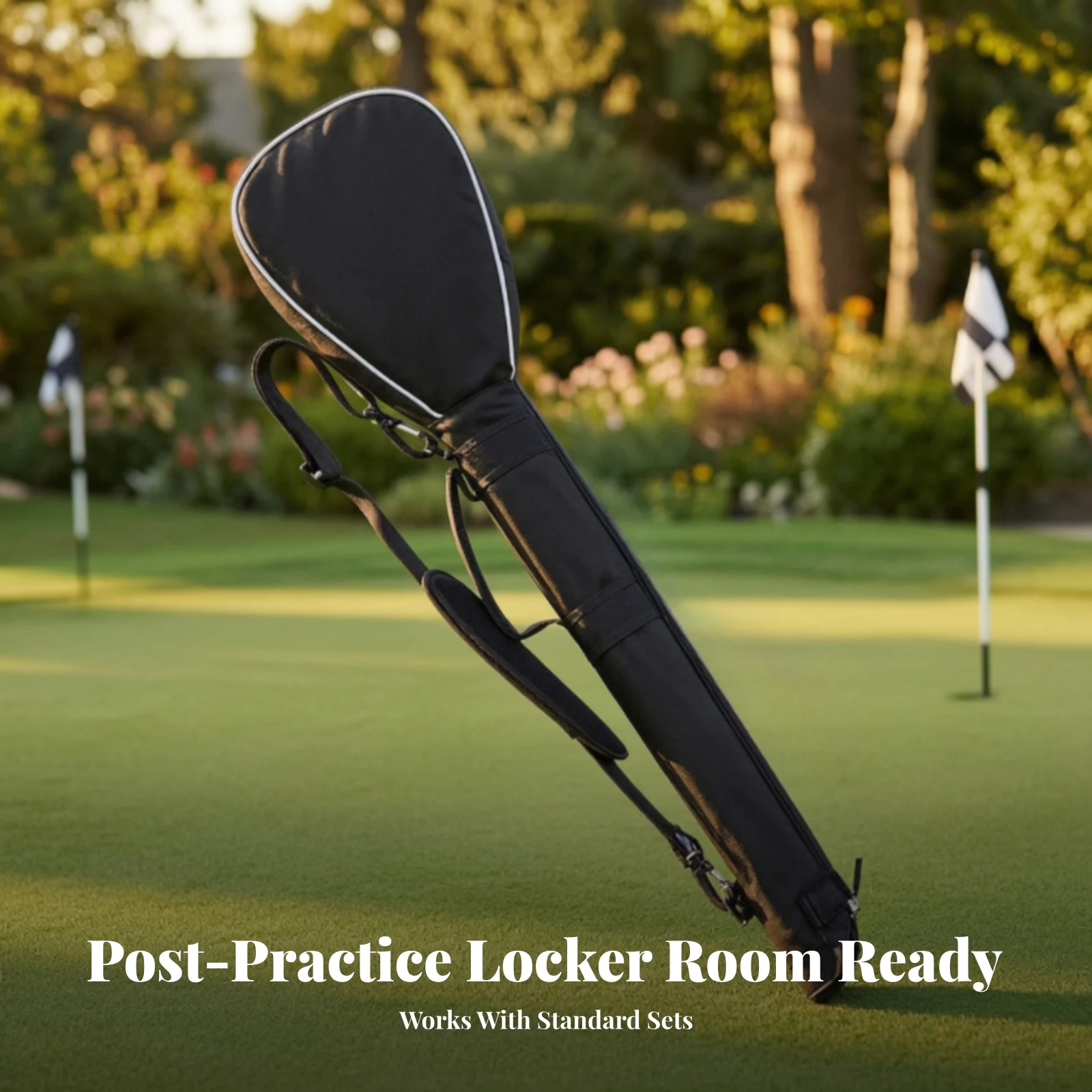 Golf Club Storage Bag Wear-Resistant Golf Club Bag with Shoulder Strap Portable Functional for Golfers, Driving Range, Travel