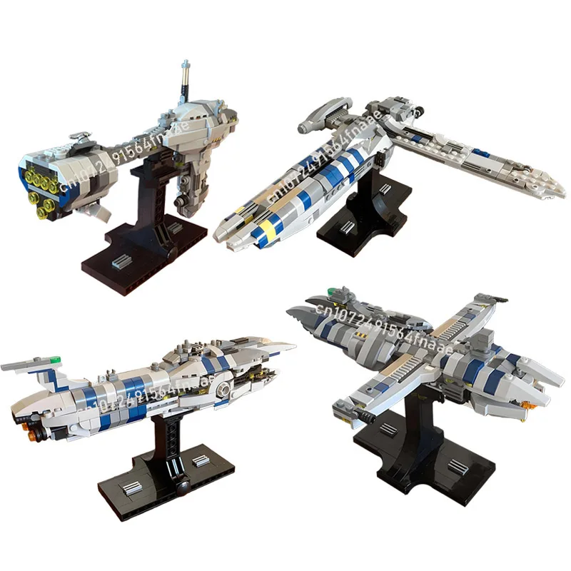 MOC Munificent-Klasse Fregat & de Mannelijkevolentie & Stinger Mantis & Nebulon-B escort Fregat & Midi-schaal Bouwstenen DIY Speelgoed