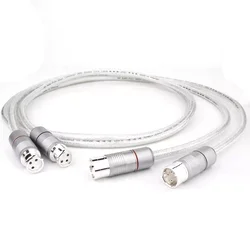 Preffair X451 Pure Silver XLR Balanced Cable HiFi Audio RCA Interconnect Solid PSS Pure Silver Core Posrebrzana wtyczka