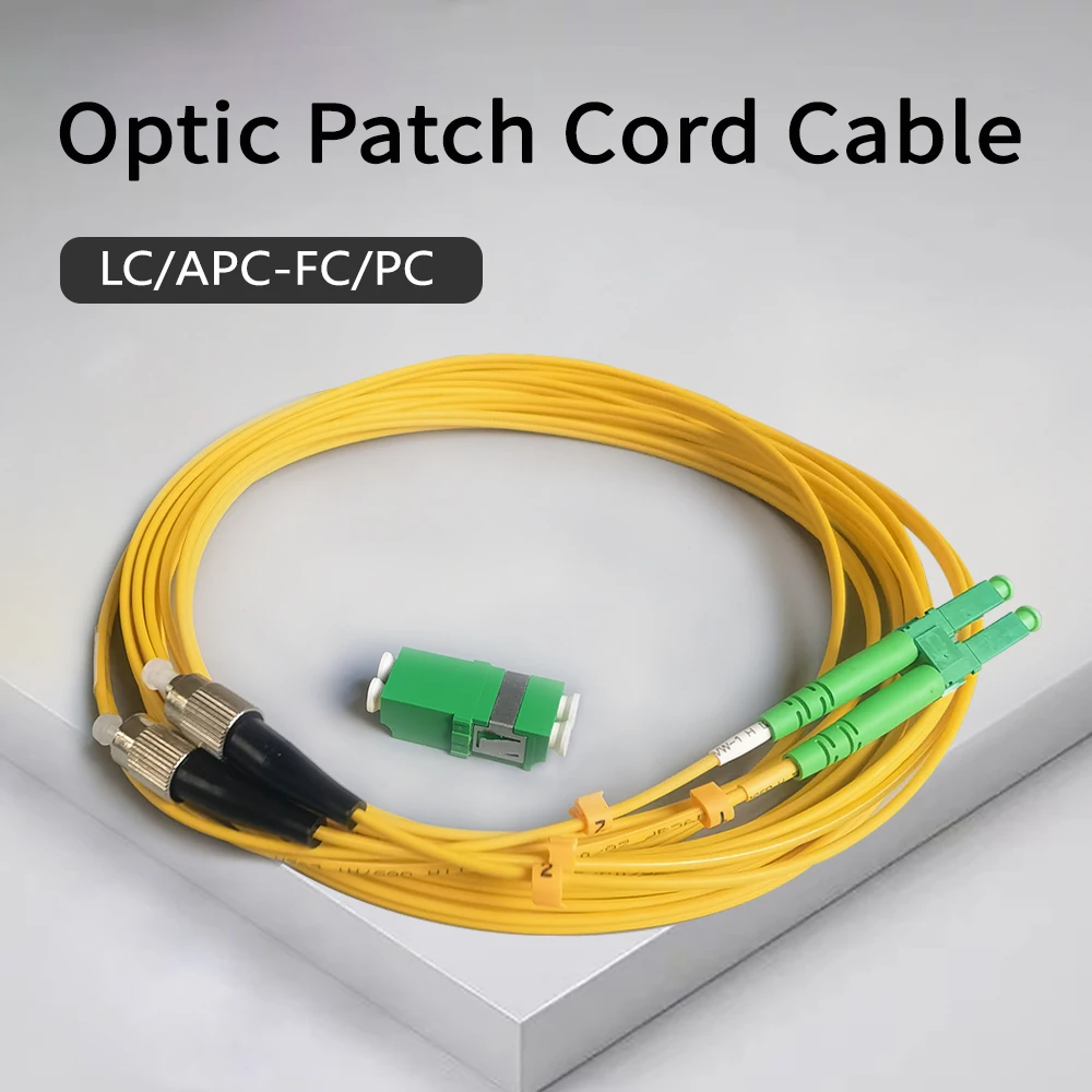 

5M/7M Fiber Optic Internet Cable Single Mode Double Core 2.0mm LC/APC-FC/PC Fibra Optica Indoor FTTH LSZH Complimentary adapter