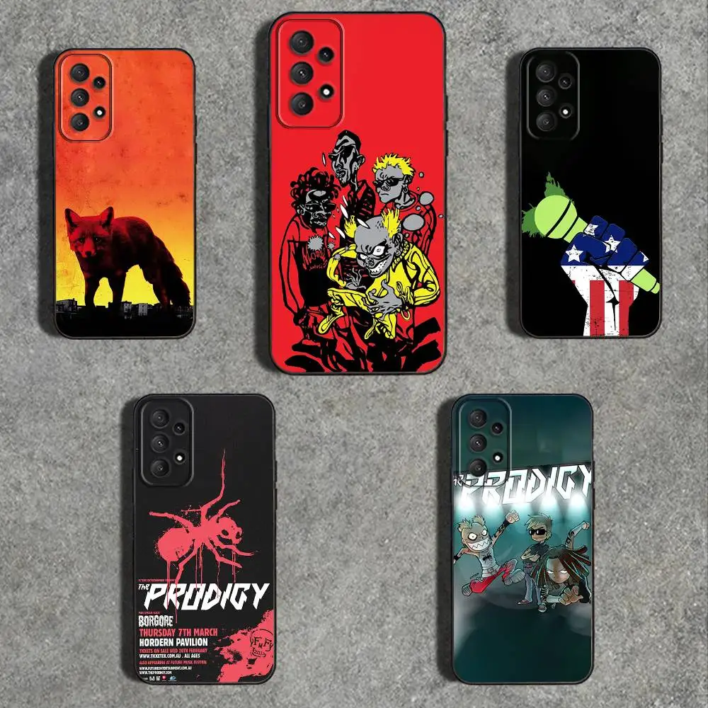 

The ProdigyS Logo ElectronicS Phone Case For Samsung Galaxy A73,31,32,72,41,53,52,71,22,5G,Note,J7,8,9 Soft Black Cover