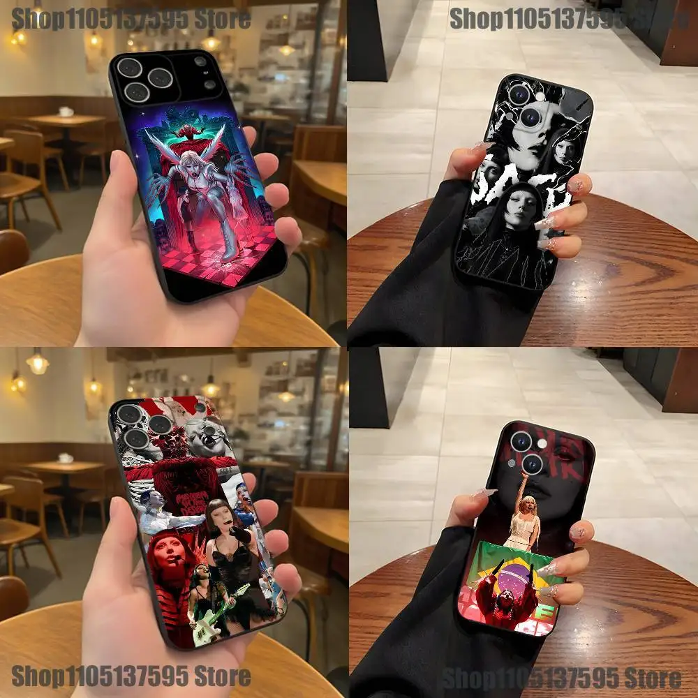 

Manifest of MAYHEM L-Lady G-Gaga Phone Case For iPhone 17,16,15,14,13,12,11,Pro,XS,Max,XR,Plus,E,SE4,Mini Black Soft Cover