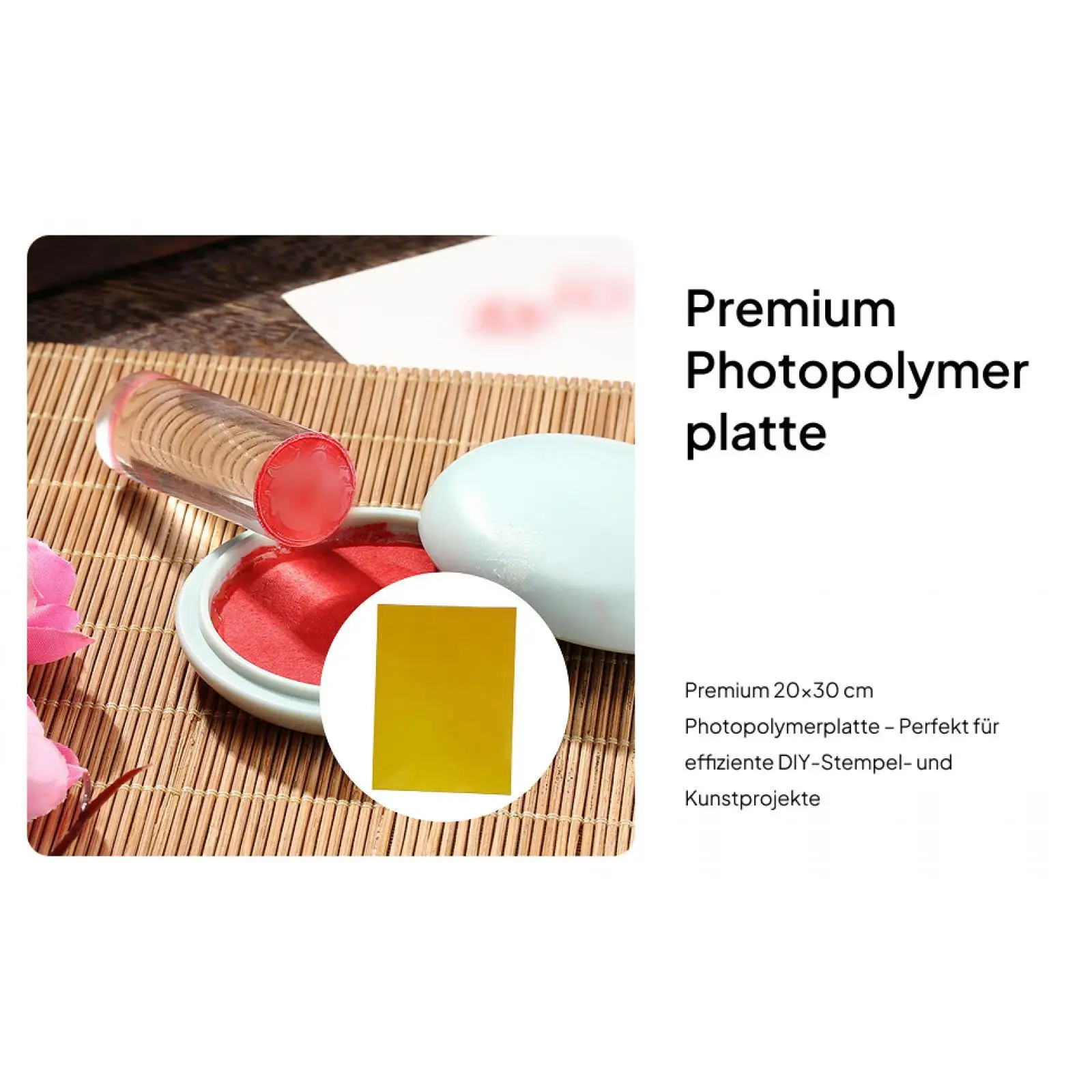 

High Quality Photopolymer Plate Resin Sheet for Stamping Paper Craft DIY Letterpress Printing Industry Tool Use