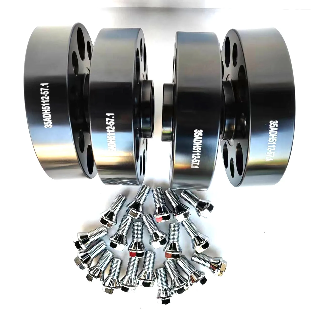 Forged Alloy Sport Car Wheel Spacers for Volkswagen Glof Tool 2PCS 5x112|5*4.4"|2.24inch 57.1mmCB|14X1.5thread|25m1"