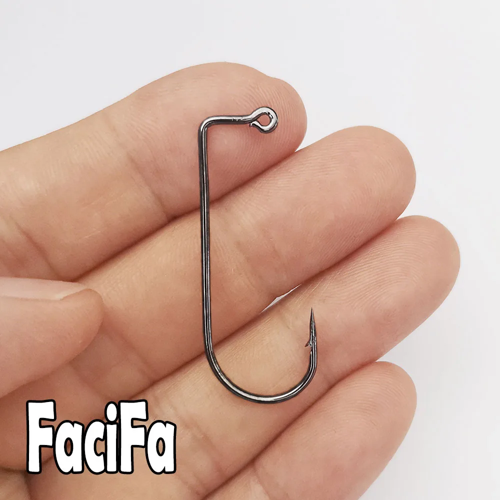 500 pcs 90 Degree Jig Fly Tying Strong Wire Saltwater Freshwater Fish Hook Aberdeen jig fishing size 6 4 2 1 1/0 to 4/0# image 5