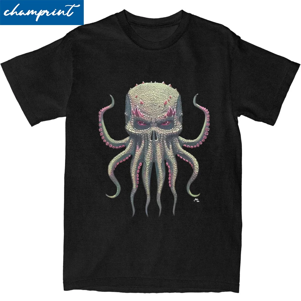 Men Women's Lord Cthulhu T Shirt Pure Cotton Tops Unique Short Sleeve O Neck Tee Shirt Gift Idea T-Shirt