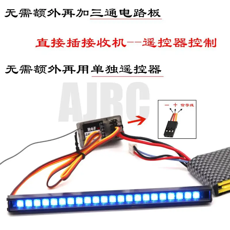 24led Rc شريط إضاءة علوي اللون ل 1/10 التحكم عن بعد الزاحف Scx10 90046 D90 Traxxas Trx-4