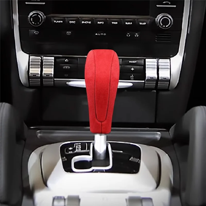 

Car Gear Handle Sleeve Lever Cover Car Handball Protection Sticker Car Interior Parts Accessories For Porsche Cayenne 04-09 B